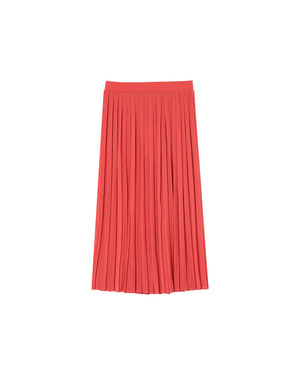FALDA TABLEADA PLISSE CORAL (G)