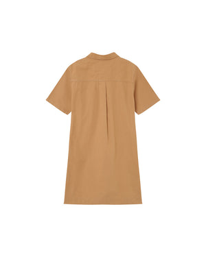 VESTIDO CORTO MEZCLILLA PHILINE CAMEL
