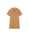 VESTIDO CORTO MEZCLILLA PHILINE CAMEL