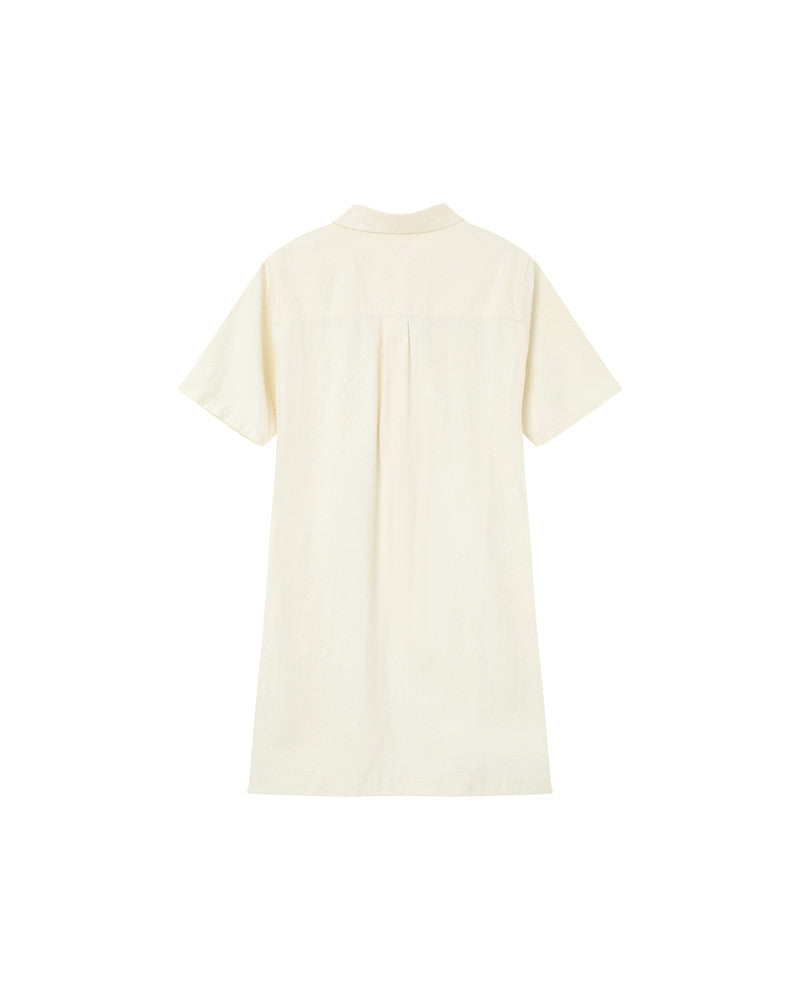 VESTIDO CORTO MEZCLILLA PHILINE CRUDO