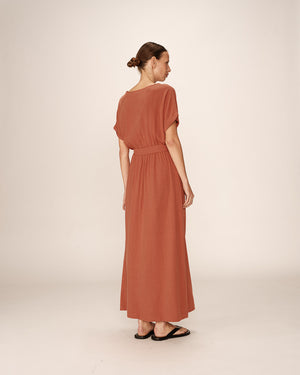 VESTIDO POLLEN TERRACOTA