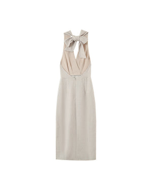 VESTIDO HALTER ELEGANTE PERLA
