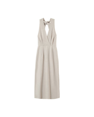 VESTIDO HALTER ELEGANTE PERLA
