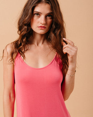 VESTIDO LARGO MOTEL FUCSIA -50%