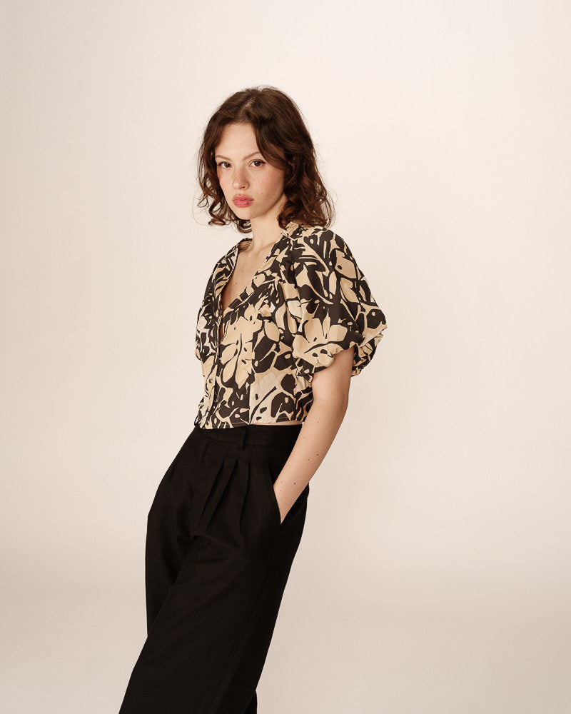 BLUSA PINEAPPLE ESTAMPADA