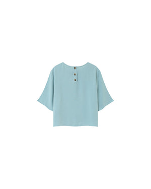 BLUSA PAPRIKA AZUL MANGA 3/4