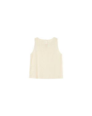TOP DE ENCAJE BLANCO PASSIONNEE