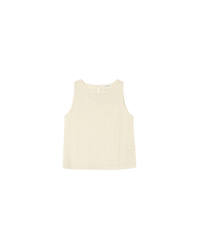 TOP DE ENCAJE BLANCO PASSIONNEE