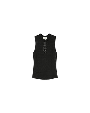 TOP PETITE DE ENCAJE NEGRO (XCH)